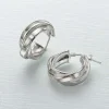 Outlet Créoles Rencontre avec l’Argent Boucles D'oreilles