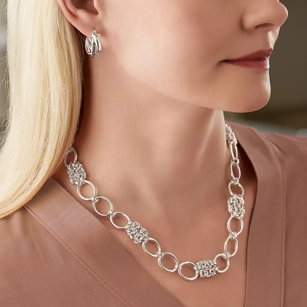 Outlet Créoles Rencontre avec l’Argent Boucles D'oreilles