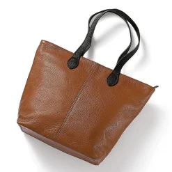 Outlet Fourre-tout en Cuir Brun En Ville Sacs | Sacs À Main