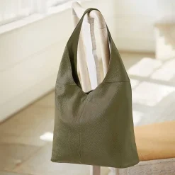 Clearance Fourre-tout en Cuir Intentions Olive Sacs