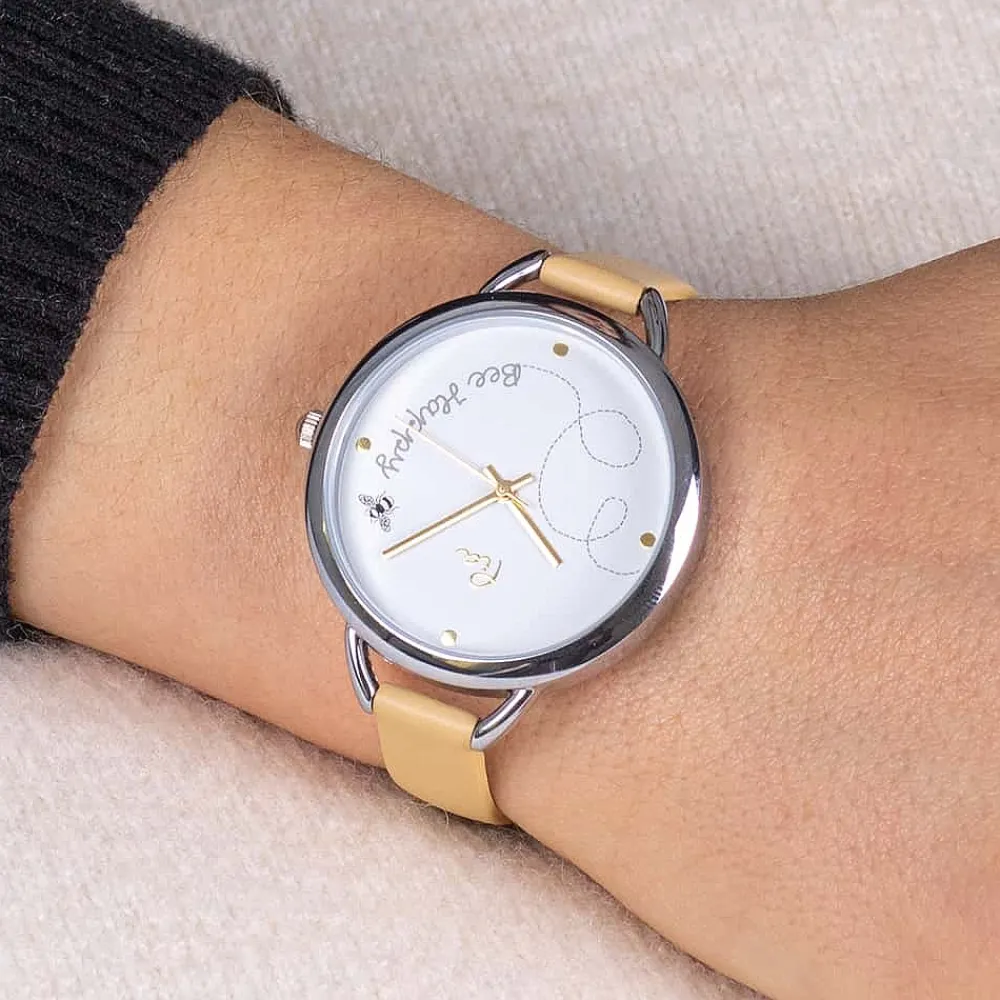 Best Sale Montre en Cuir Heureuse Comme l'Abeille Montres | Montres