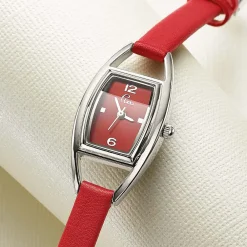 New Montre en Cuir Rouge L'Heure Est Venue Montres | Montres