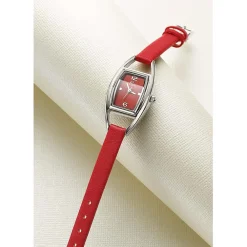 New Montre en Cuir Rouge L'Heure Est Venue Montres | Montres
