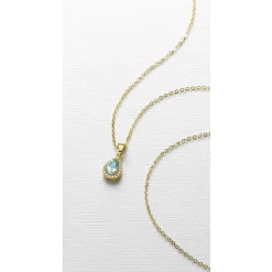 Hot Pendentif de Topaze Bleue Besoin de Limpidité Colliers Et Pendentifs