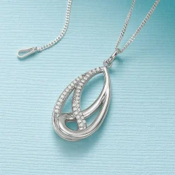 Flash Sale Pendentif en Argent Enveloppée Dans la Gloire Colliers Et Pendentifs
