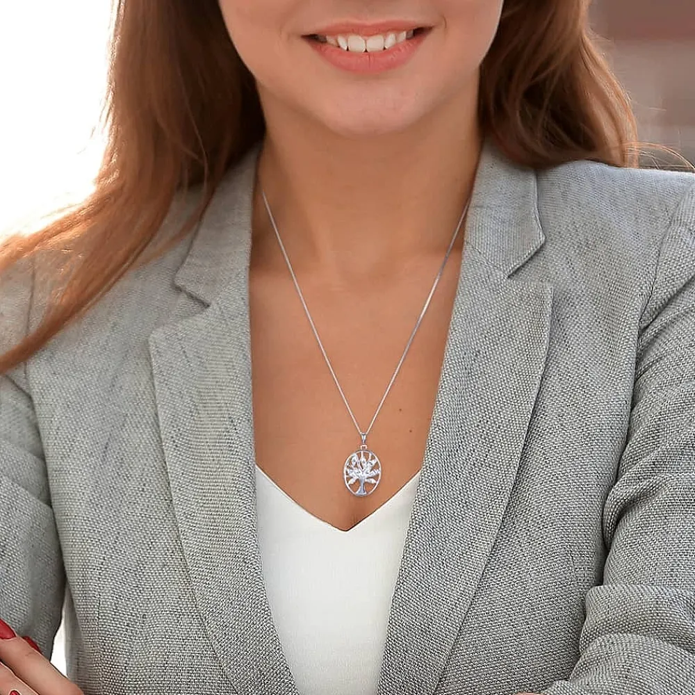 Discount Pendentif en Argent Grandir Dans la Grâce Colliers Et Pendentifs