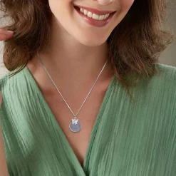 Outlet Pendentif en Argent Plaisir Simple Colliers Et Pendentifs