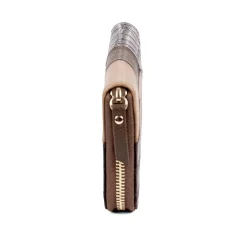 Outlet Portefeuille en Cuir Café Noisette Sacs | Portefeuilles & Porte-monnaie