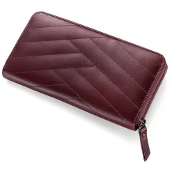 Cheap Portefeuille en Cuir Émotion Sangria Sacs | Portefeuilles & Porte-monnaie