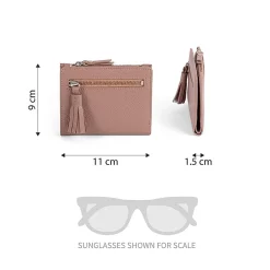 New Portefeuille en Cuir Plus Belle en Rose Poudré Sacs | Portefeuilles & Porte-monnaie