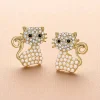 Best Sale Puces Chat Ronronnant Boucles D'oreilles