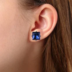 Online Puces en Cristal Intrigue Indigo Boucles D'oreilles