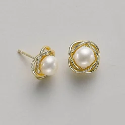 Store Puces Enveloppée de Grâce Boucles D'oreilles