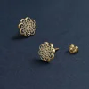 Discount Puces Fleur en Filigrane Boucles D'oreilles
