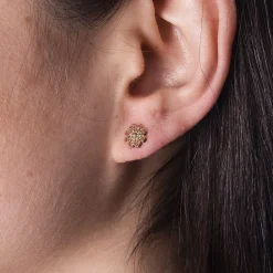 Discount Puces Fleur en Filigrane Boucles D'oreilles