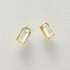 Best Puces Émerveillée par la Pierre de Lune Boucles D'oreilles