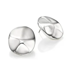 Sale Puces Ondulation Ronde Boucles D'oreilles