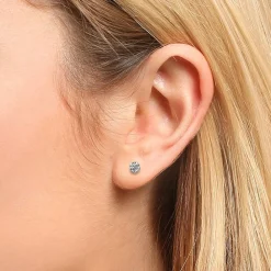 Cheap 3 Puces Simple Étincelle Boucles D'oreilles