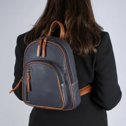 Fashion Sac à Dos en Cuir Bleu Marine Sur mon Chemin Sacs | Sacs Portés Travers