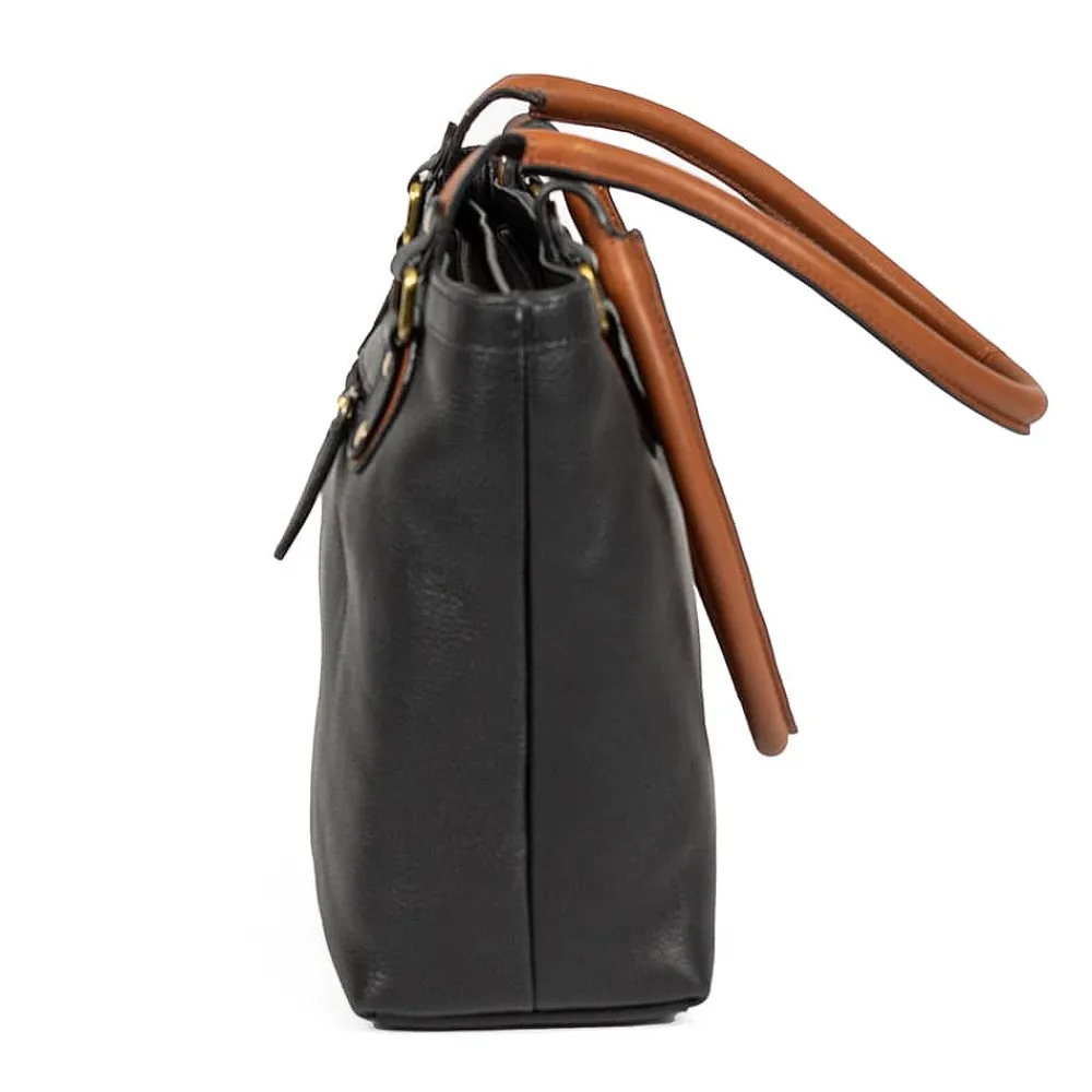 Fashion Sac à main en Cuir Bien Mieux en Noir Sacs