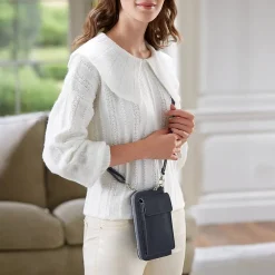 Online Sac Bandoulière Bleu Marine Par Ici Sacs | Sacs Portés Travers