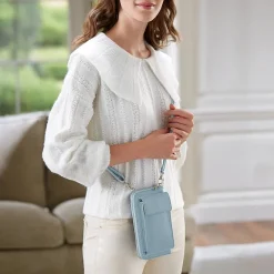 Cheap Sac Bandoulière Bleu Pâle Par Ici Sacs | Sacs Portés Travers