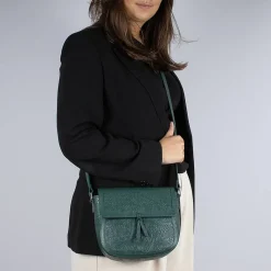 Store Sac Bandoulière en Cuir Attirée Par le Vert Sacs | Sacs Portés Travers