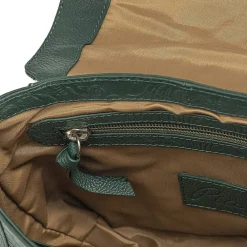 Store Sac Bandoulière en Cuir Attirée Par le Vert Sacs | Sacs Portés Travers