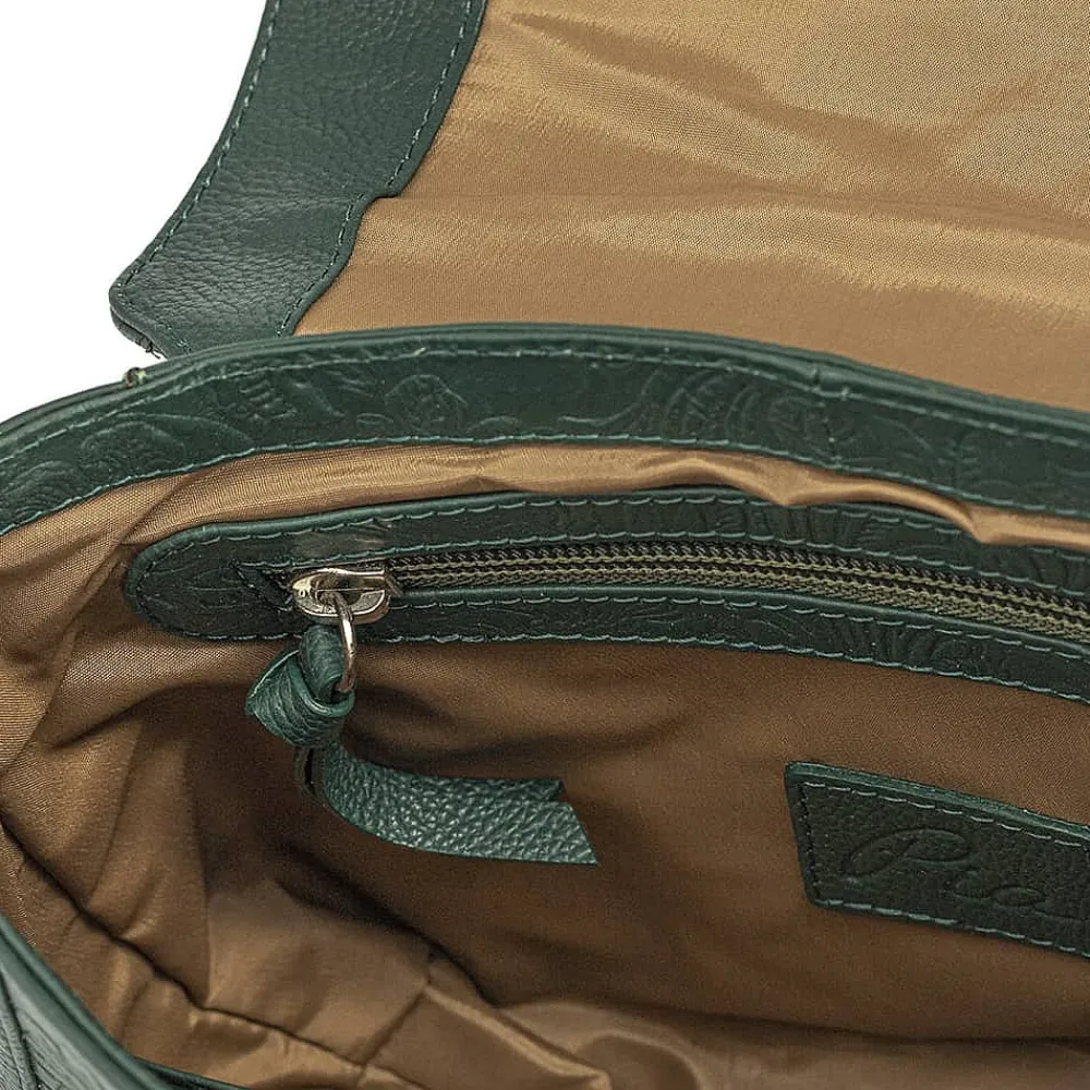 Store Sac Bandoulière en Cuir Attirée Par le Vert Sacs | Sacs Portés Travers