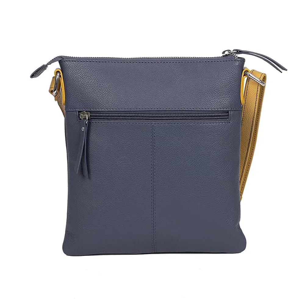 Hot Sac Bandoulière en Cuir Denim à l’Aube Sacs | Sacs Portés Travers