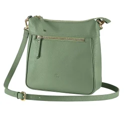Fashion Sac Bandoulière en Cuir Dites-Le en Sauge Sacs | Sacs Portés Travers