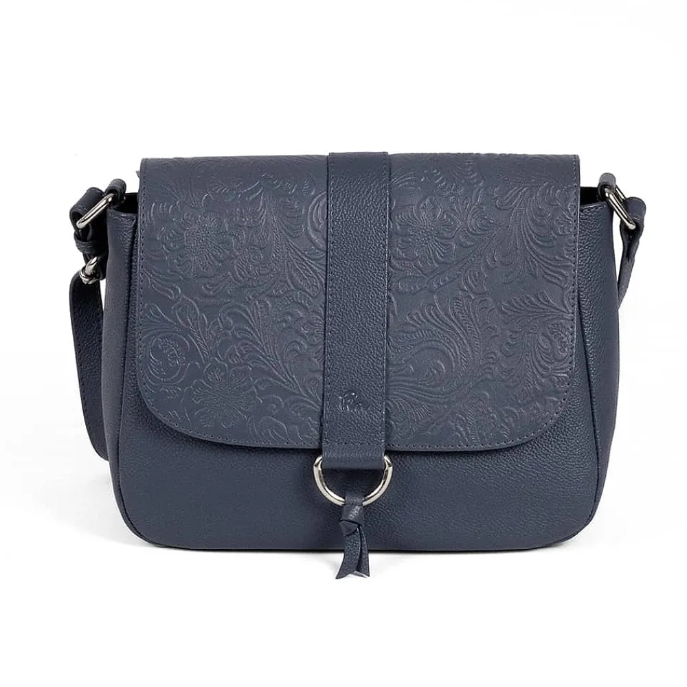Outlet Sac Bandoulière en Cuir Délicatement Denim Sacs | Sacs Portés Travers