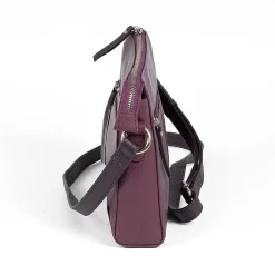 Hot Sac Bandoulière en Cuir Position Prune Sacs | Sacs Portés Travers