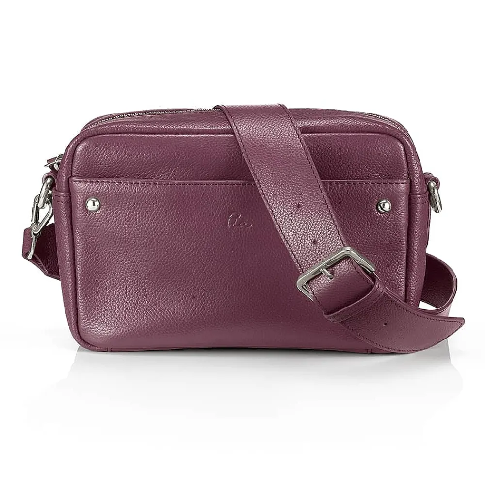 Online Sac Bandoulière en Cuir Violet Doucement Sacs | Sacs Portés Travers