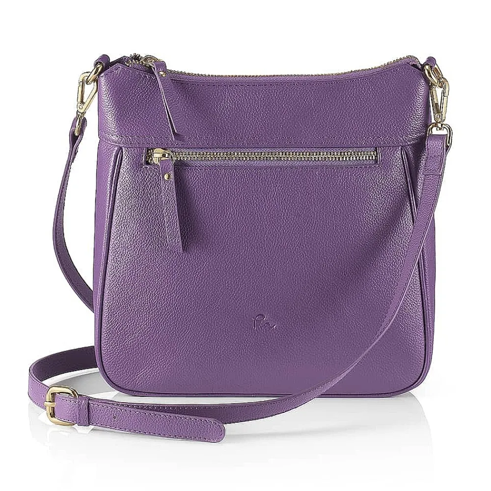 Best Sac Bandoulière en Cuir Violet Intrépide Sacs | Sacs Portés Travers
