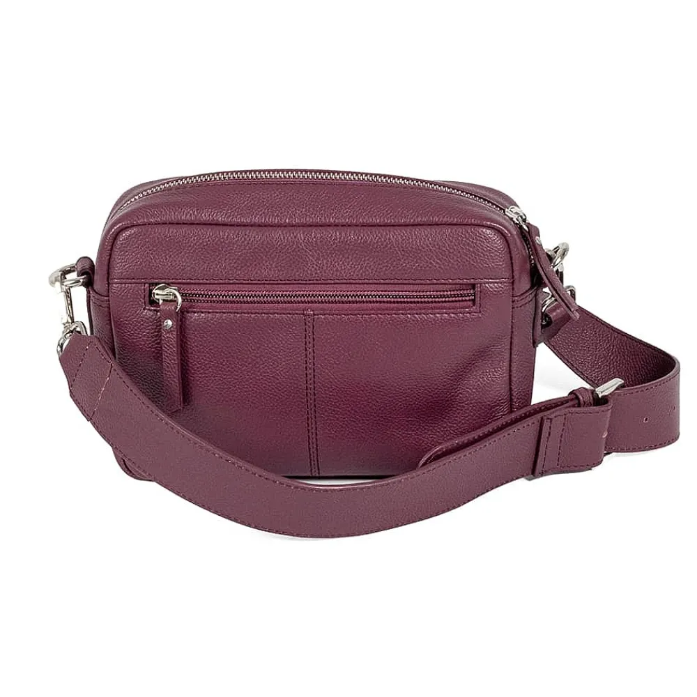 Online Sac Bandoulière en Cuir Violet Doucement Sacs | Sacs Portés Travers