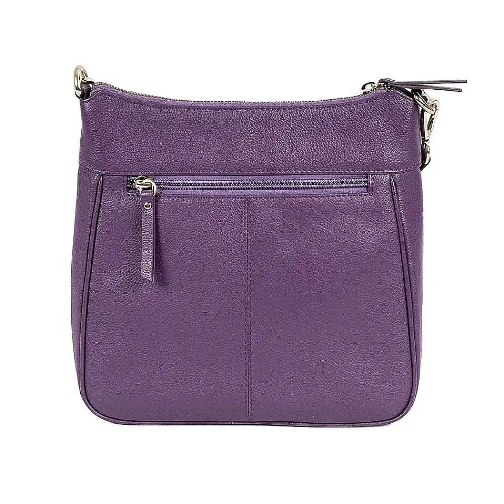 Best Sac Bandoulière en Cuir Violet Intrépide Sacs | Sacs Portés Travers