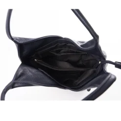 Outlet Sac en Cuir Bleu Marine Tulipe Sacs | Sacs À Main