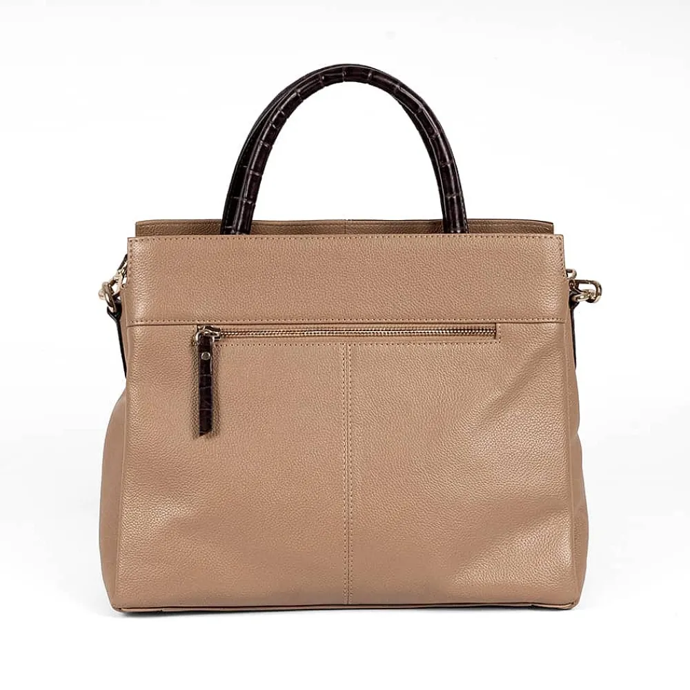 Store Sac en Cuir Café Noisette Sacs | Sacs À Main
