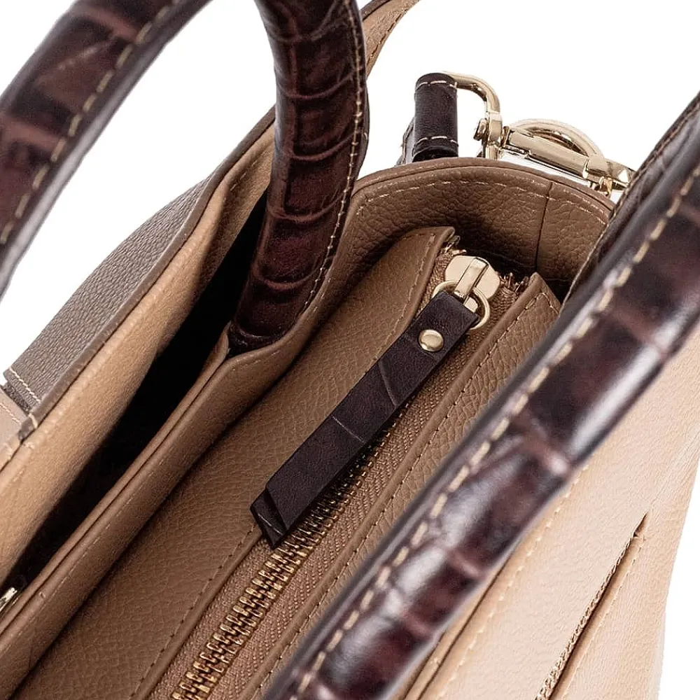 Store Sac en Cuir Café Noisette Sacs | Sacs À Main