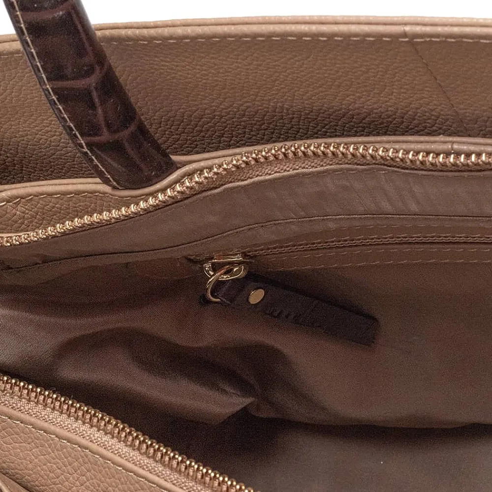 Store Sac en Cuir Café Noisette Sacs | Sacs À Main