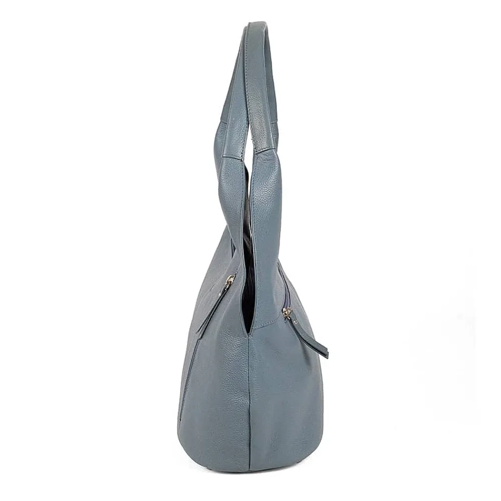New Sac en Cuir Denim Tulipe Sacs | Sacs À Main