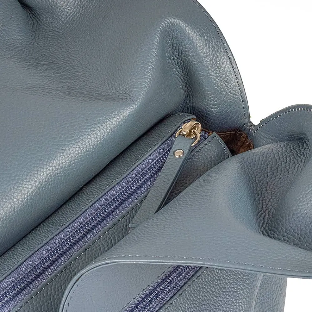 New Sac en Cuir Denim Tulipe Sacs | Sacs À Main