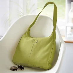 New Sac en Cuir Feux de la Rampe Vert Citron Sacs | Sacs À Main