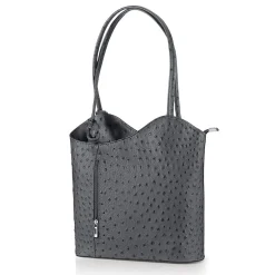 New Sac en Cuir Gris Élégamment Gaufrés Sacs | Sacs À Main
