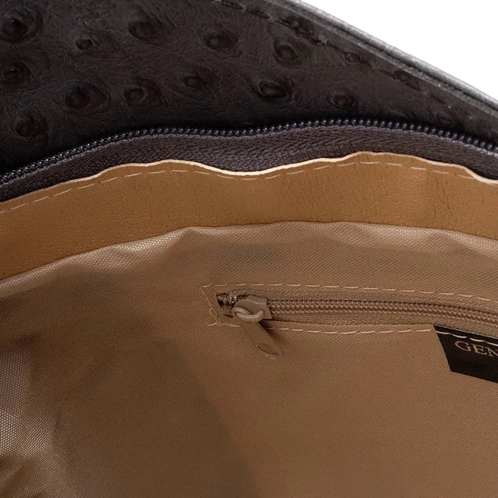 New Sac en Cuir Gris Élégamment Gaufrés Sacs | Sacs À Main