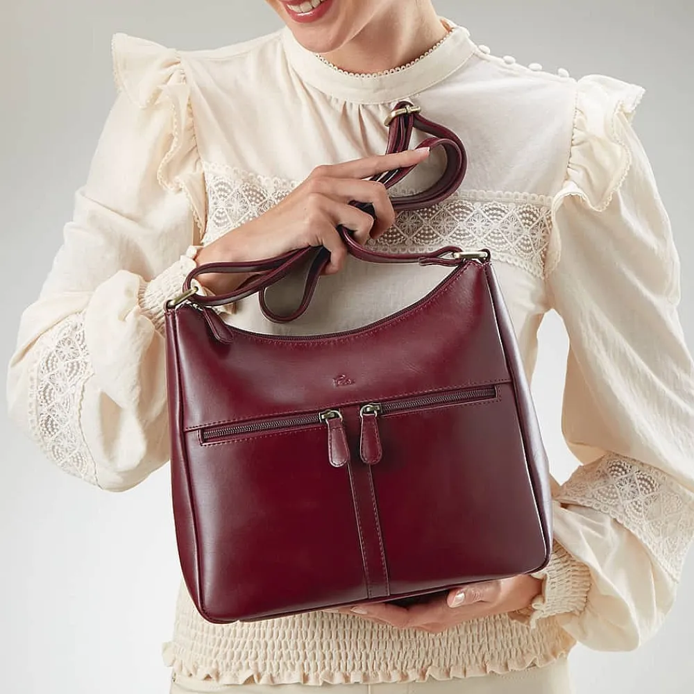 Cheap Sac en Cuir Émotion Sangria Sacs | Sacs Portés Travers