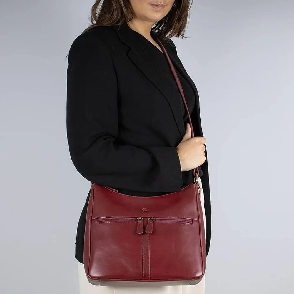 Cheap Sac en Cuir Émotion Sangria Sacs | Sacs Portés Travers
