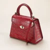Discount Sac en Cuir Rouge Élégante Intention Sacs | Sacs À Main