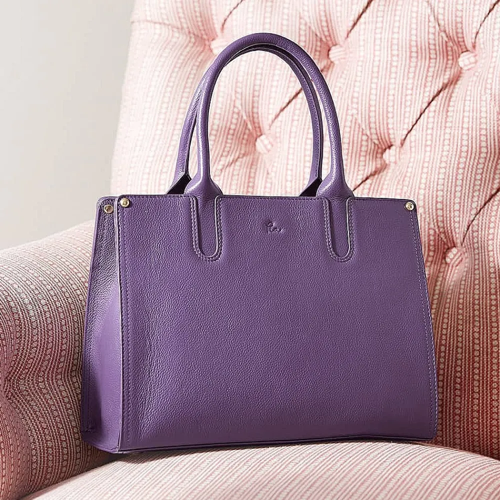 New Sac en Cuir Violet Intrigue Sacs | Sacs À Main
